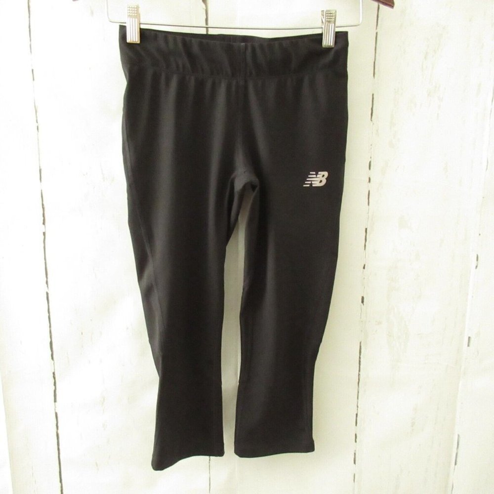 New Balance Leggings S Small Black Capri Crop Running Yoga Athleisure